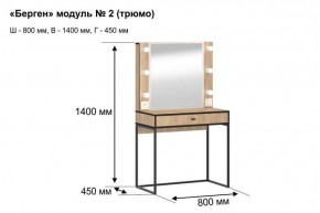 БЕРГЕН 2 Трюмо в Нягани - nyagan.ok-mebel.com | фото 7