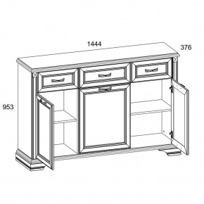 Тумба 3D3S, MONAKO, цвет Сосна винтаж/дуб анкона в Нягани - nyagan.ok-mebel.com | фото 2