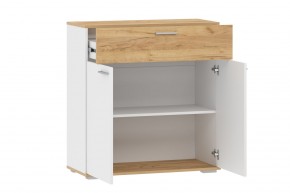 Тумба НМ 013.77 "Санти" (Белый/Крафт Золотой) в Нягани - nyagan.ok-mebel.com | фото 2