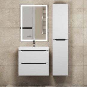 Тумба под раковину Uperwood Tanos 60 см, подвесная, белая/графит в Нягани - nyagan.ok-mebel.com | фото 13