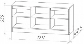 НИЦЦА-9 Тумба под ТВ (НЦ.09) в Нягани - nyagan.ok-mebel.com | фото 2