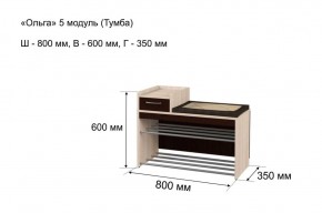 ОЛЬГА 5 Тумба в Нягани - nyagan.ok-mebel.com | фото 3