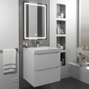 Тумба с раковиной Uperwood Tanos 50 см, подвесная, белая матовая в Нягани - nyagan.ok-mebel.com | фото
