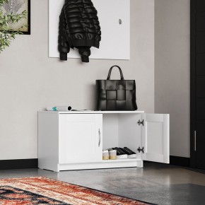 Тумба СИРИУС двухдверная низкая, цвет белый в Нягани - nyagan.ok-mebel.com | фото 4