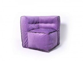 Угловое модульное бескаркасное кресло Комфорт (Фиолет велюр) в Нягани - nyagan.ok-mebel.com | фото
