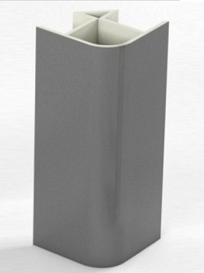 Угловое соединение для цоколя 90 гр. h100 мм (Алюминий, Белый, Черный, Сонома) в Нягани - nyagan.ok-mebel.com | фото 1