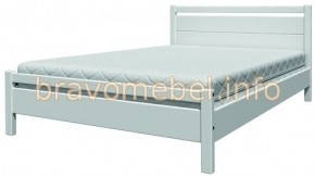 ВЕРОНИКА-1 Кровать из массива 1400 (Белый античный) в Нягани - nyagan.ok-mebel.com | фото