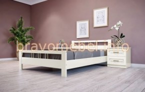 ВЕРОНИКА-3 Кровать из массива 1400 (Слоновая кость) в Нягани - nyagan.ok-mebel.com | фото