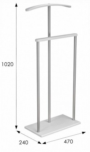 Вешалка для костюма Дэви 1 в Нягани - nyagan.ok-mebel.com | фото 6