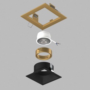 Встраиваемый светильник Lightstar Domino D51307GMOD в Нягани - nyagan.ok-mebel.com | фото 3