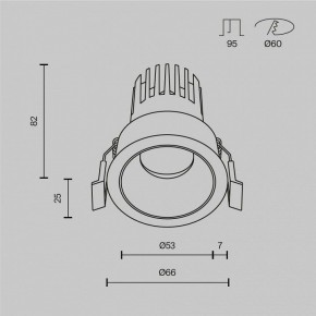 Встраиваемый светильник Maytoni Dip DL115-10W-4K-W в Нягани - nyagan.ok-mebel.com | фото 10