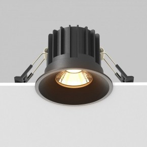 Встраиваемый светильник Maytoni Round DL058-12W2.7K-B в Нягани - nyagan.ok-mebel.com | фото 4