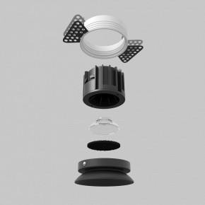 Встраиваемый светильник Maytoni Round DL058-12W2.7K-TRS-B в Нягани - nyagan.ok-mebel.com | фото 5