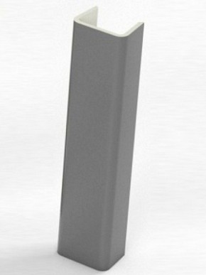 Торцевая заглушка  для цоколя h100 мм (Алюминий, Белый, Черный, Сонома) в Нягани - nyagan.ok-mebel.com | фото