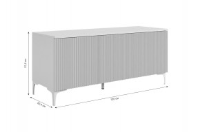 ЗЕФИР Гостиная К2 (белое дерево/черный муар) в Нягани - nyagan.ok-mebel.com | фото 4