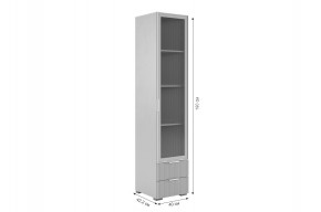 ЗЕФИР Гостиная К2 (белое дерево/черный муар) в Нягани - nyagan.ok-mebel.com | фото 6