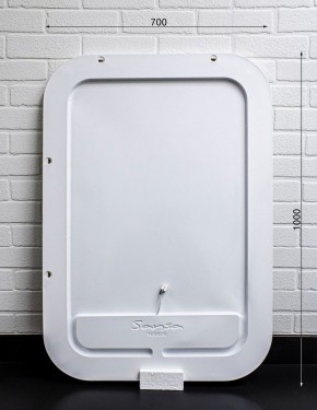 Зеркало Elis 100 white с подсветкой Sansa (SEe1045Z) в Нягани - nyagan.ok-mebel.com | фото 5
