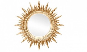 Зеркало круглое золото (1810(1) в Нягани - nyagan.ok-mebel.com | фото